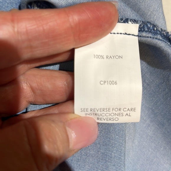 NWT Cloth & People Shirt High Low Dress Size L - Picture 9 of 10